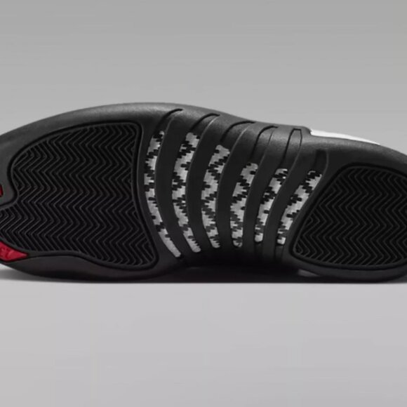 Nike Air Jordan 12 Retro Flip Red Taxi Sneakers - Picture 2 of 4